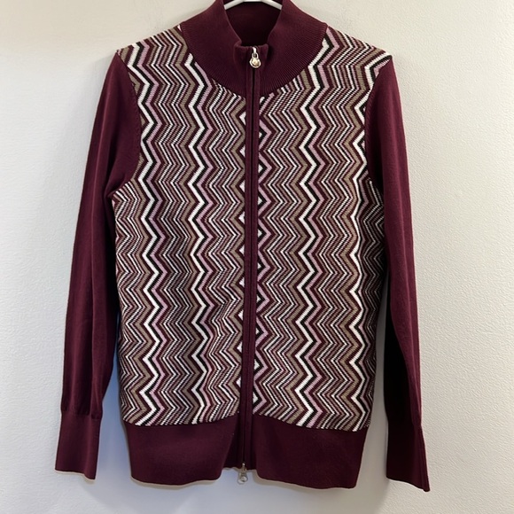 Golfino k Zip up Front Knit Sweater Cardigan p1. - Picture 13 of 16